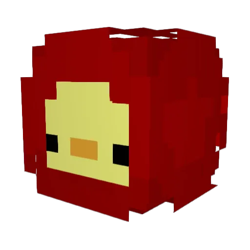 ProstyBater2 Minecraft avatar head, 3D render