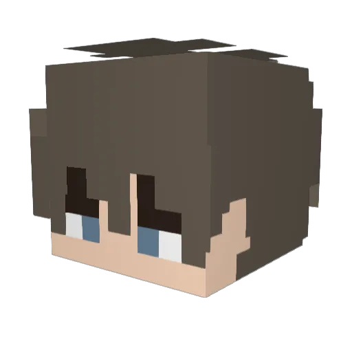 Protagonist__ Minecraft avatar head, 3D render
