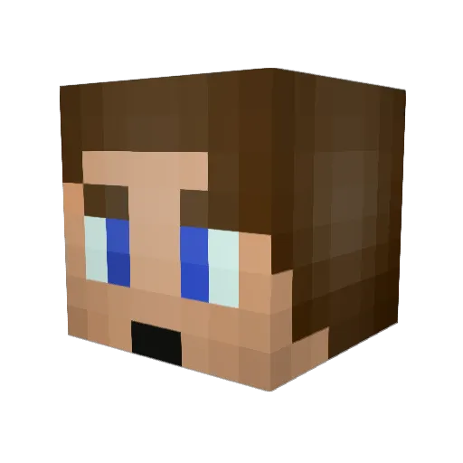 ProtatoHD Minecraft avatar head, 3D render