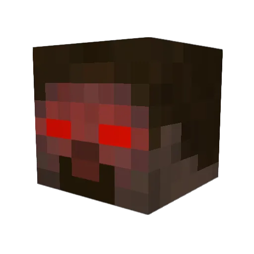 Proteccion Minecraft avatar head, 3D render