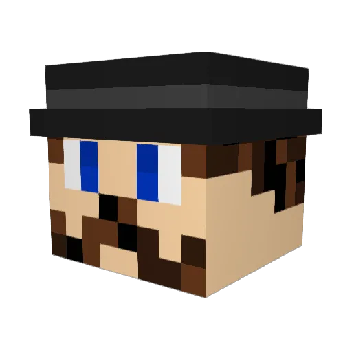 Protective_Edge Minecraft avatar head, 3D render