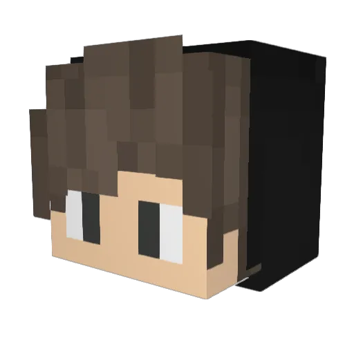 Protegototalum Minecraft avatar head, 3D render