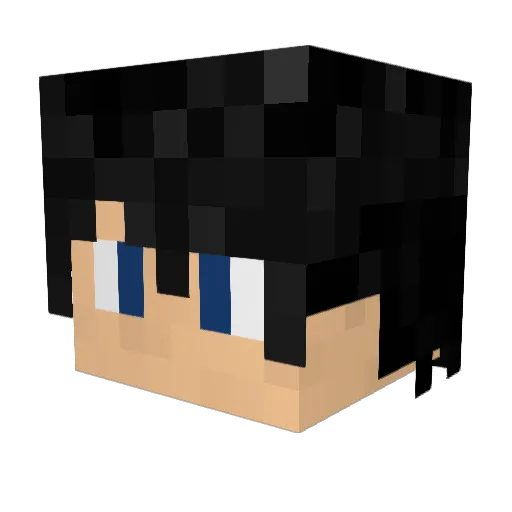 Protein21 Minecraft avatar head, 3D render