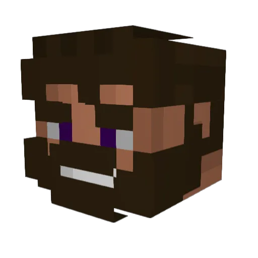 Protein_Man13 Minecraft avatar head, 3D render