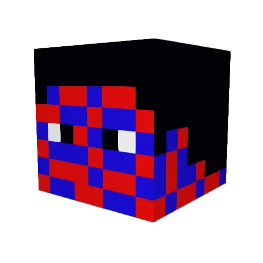 Protest17309 Minecraft avatar head, 3D render