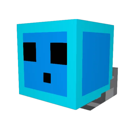 Protivity Minecraft avatar head, 3D render