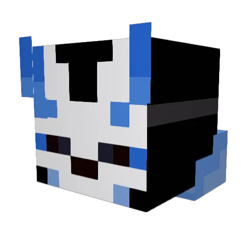 ProtoCannon Minecraft avatar head, 3D render