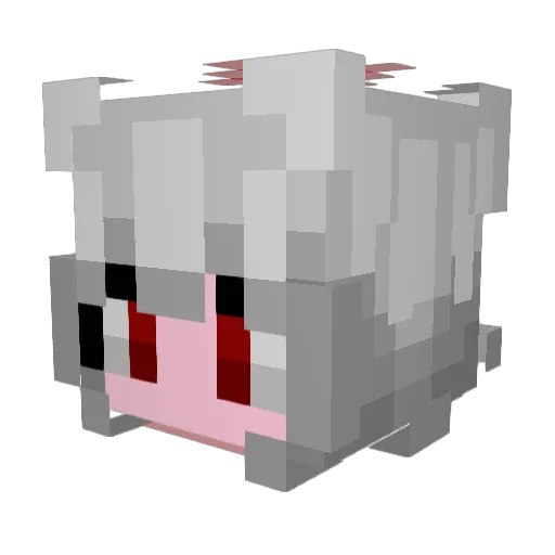 ProtoChan Minecraft avatar head, 3D render