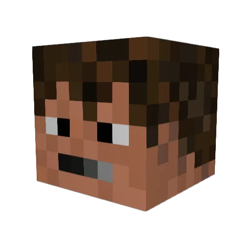 ProtoHunter64 Minecraft avatar head, 3D render