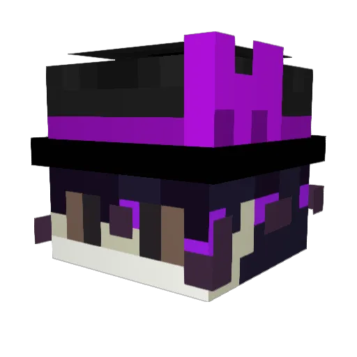 ProtoL0 Minecraft avatar head, 3D render