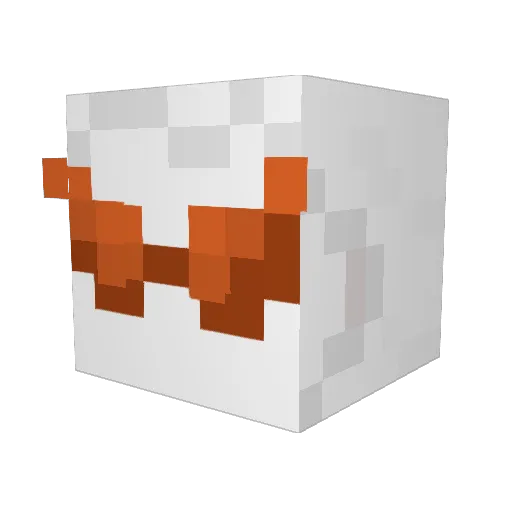 Protobeans Minecraft avatar head, 3D render