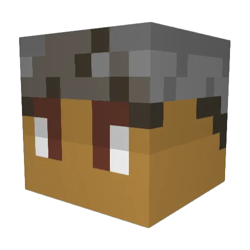 Protocin Minecraft avatar head, 3D render