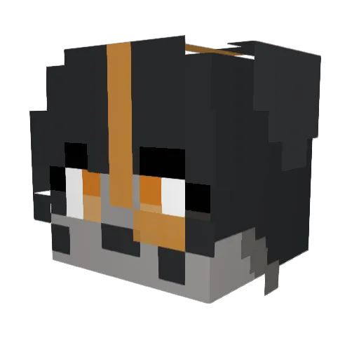 Protoferium Minecraft avatar head, 3D render