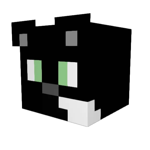 Protokohl Minecraft avatar head, 3D render