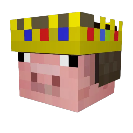Proton18 Minecraft avatar head, 3D render