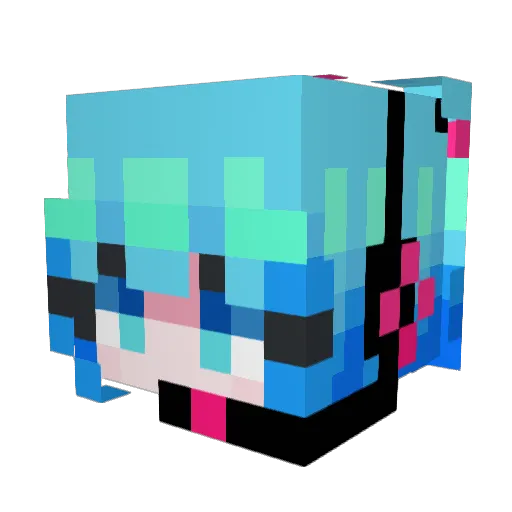 Proton42 Minecraft avatar head, 3D render