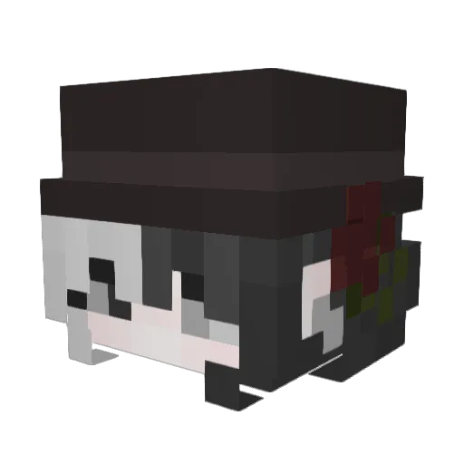 Protosslord Minecraft avatar head, 3D render