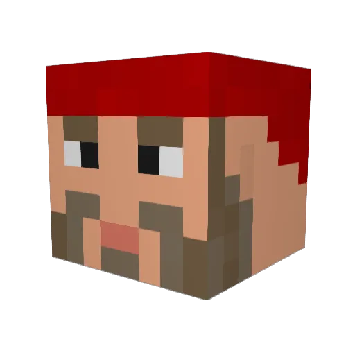 Prototype421 Minecraft avatar head, 3D render