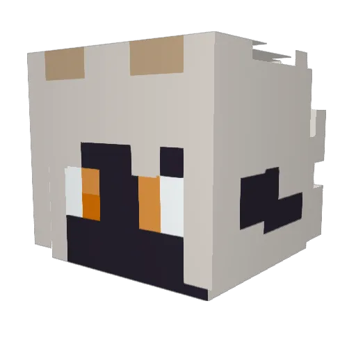 Prototype42892 Minecraft avatar head, 3D render