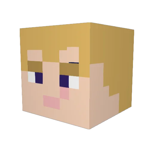 Prototype5864 Minecraft avatar head, 3D render