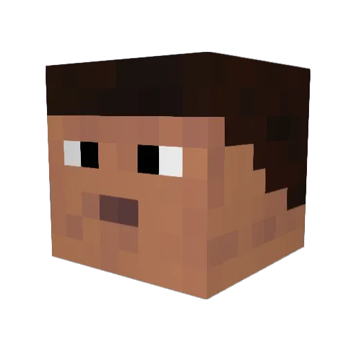 PrototypeOne Minecraft avatar head, 3D render