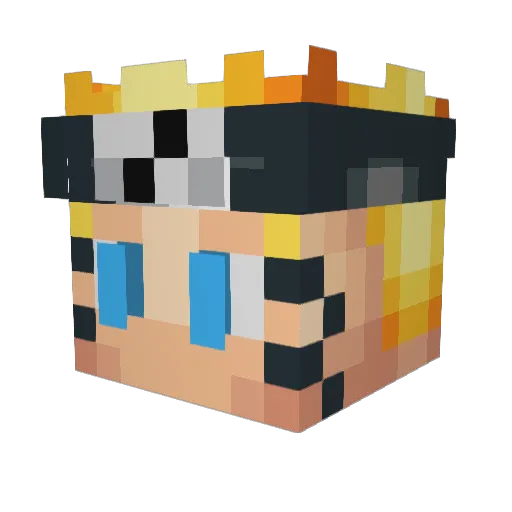 Protty360 Minecraft avatar head, 3D render