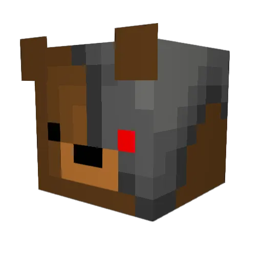 ProudBosnian Minecraft avatar head, 3D render