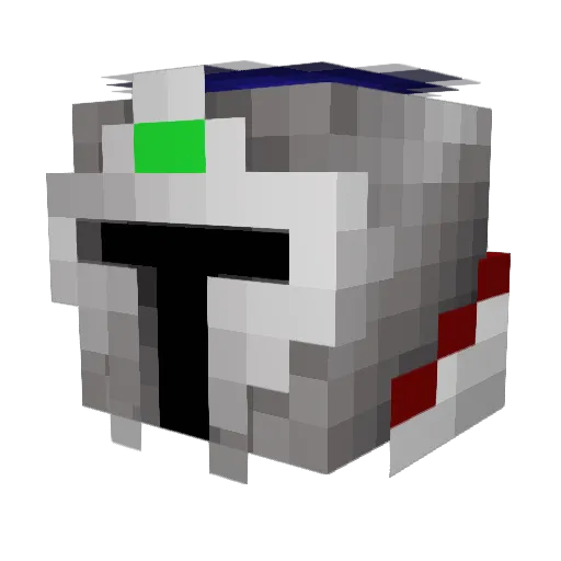 ProudSupercell Minecraft avatar head, 3D render