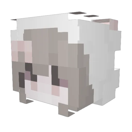 Proudgod Minecraft avatar head, 3D render