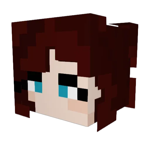 ProverbialPuzzlr Minecraft avatar head, 3D render