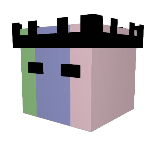Provincetown Minecraft avatar head, 3D render
