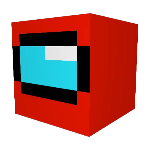 ProvoLibrary10 Minecraft avatar head, 3D render