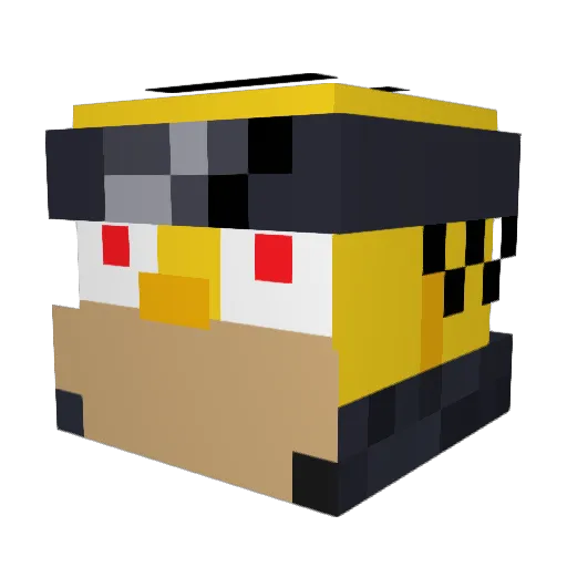 Provolonious Minecraft avatar head, 3D render