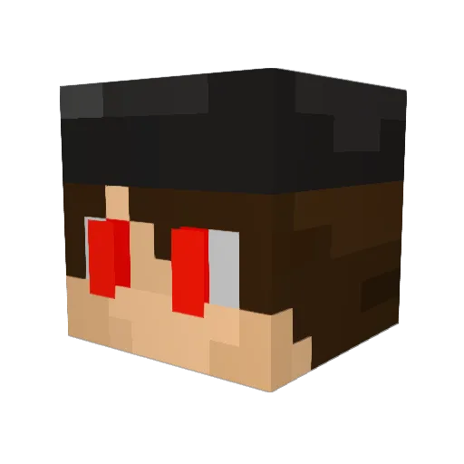 ProwGrow Minecraft avatar head, 3D render