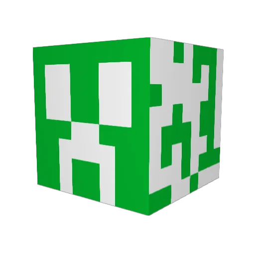 Prowcraft Minecraft avatar head, 3D render