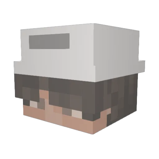Prowwla Minecraft avatar head, 3D render