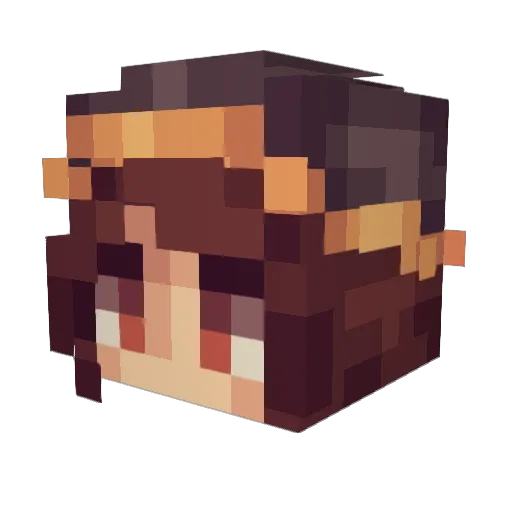 ProxKrusty Minecraft avatar head, 3D render