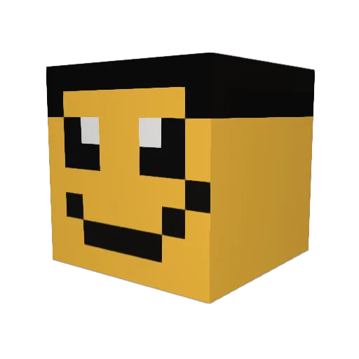 Proxim0 Minecraft avatar head, 3D render