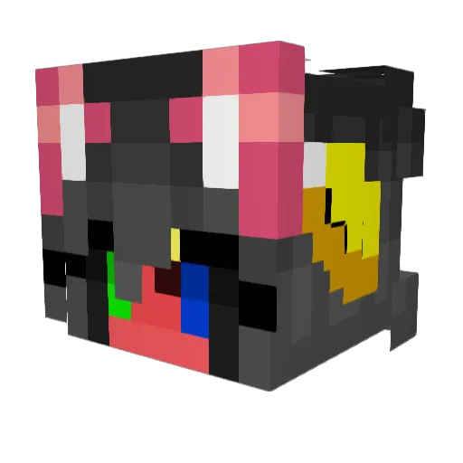 Proxima1135 Minecraft avatar head, 3D render