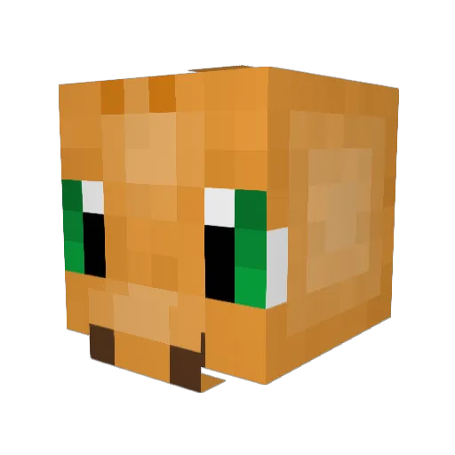 Proximatespade Minecraft avatar head, 3D render