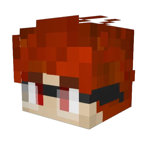 Proxime Minecraft avatar head, 3D render