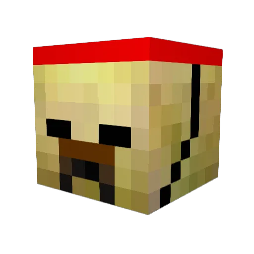 ProximityX69 Minecraft avatar head, 3D render