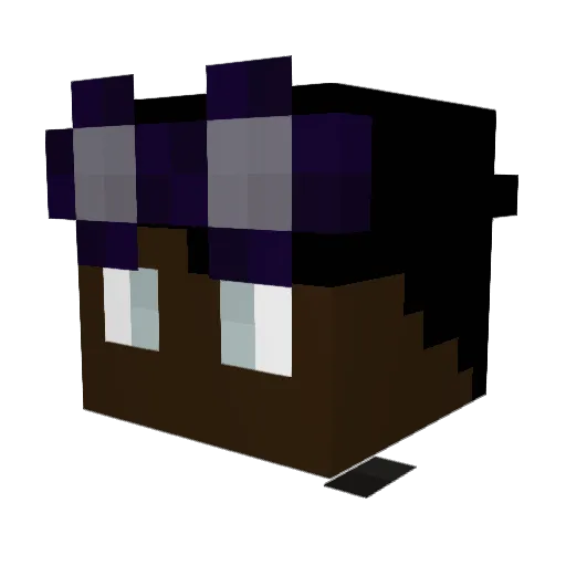 Proxouleaux Minecraft avatar head, 3D render