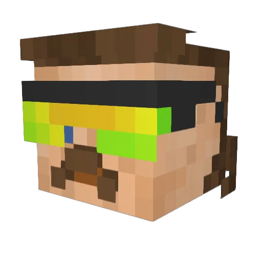 Proxxit__ Minecraft avatar head, 3D render