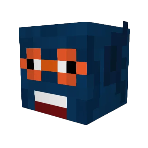 Proxy2311 Minecraft avatar head, 3D render