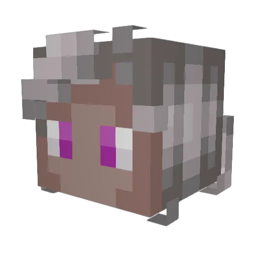 ProxyAsh Minecraft avatar head, 3D render