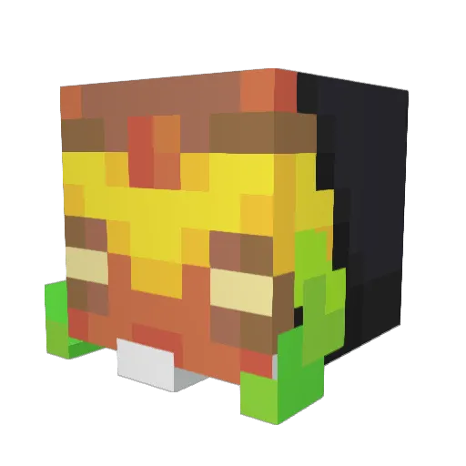 ProxyGod Minecraft avatar head, 3D render