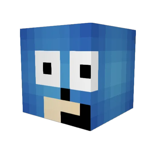 ProxySaint Minecraft avatar head, 3D render