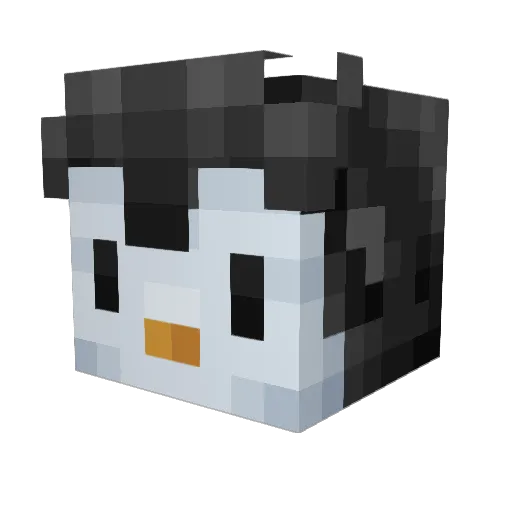 Proxy_22 Minecraft avatar head, 3D render
