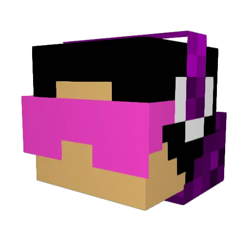 Proxy_Mighty Minecraft avatar head, 3D render